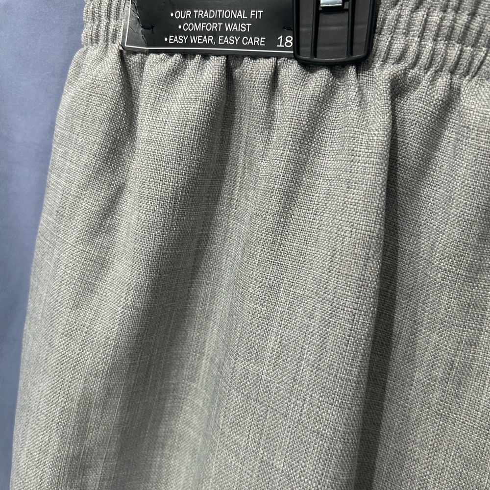Alfred Dunner pants 18 W grey